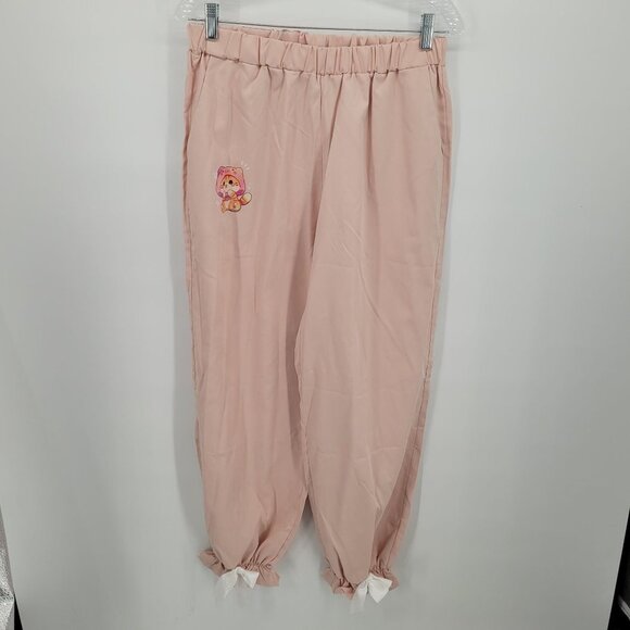 Romwe womens large cat print elastic waist polyester bow hem details casual - Picture 10 of 10